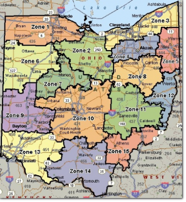 Ohio Zone Map